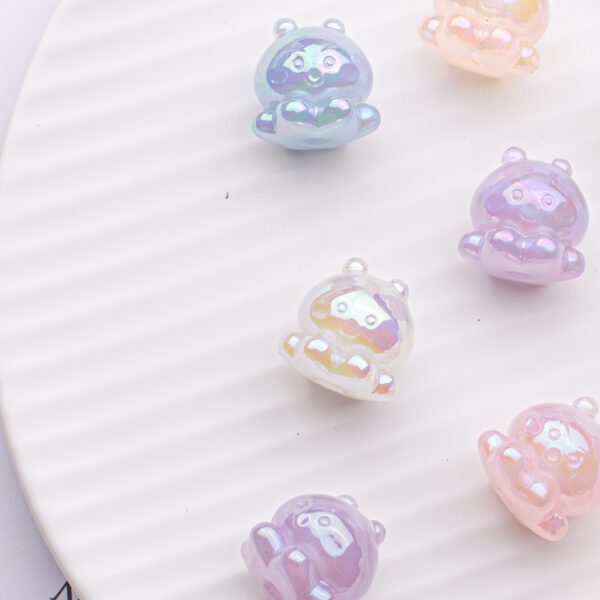 oly-7a907e8fe220b45fc7332792d27c5d2a Wholesale 3D Cartoon Octopus Acrylic Loose Beads for DIY Jewelry Making Fashion Accessory