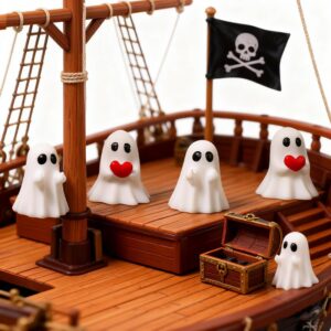 Wholesale Funny Halloween Resin Middle Finger Ghost Decoration Gift for Resale