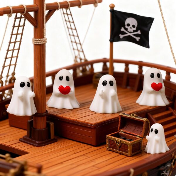 Wholesale Funny Halloween Resin Middle Finger Ghost Decoration Gift for Resale
