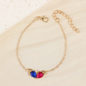 Sky blue + rose red