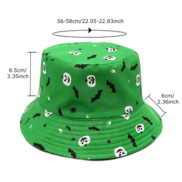 Wholesale Halloween Printed Bucket Hat Unisex Sun Protection Fashion Accessory Gift