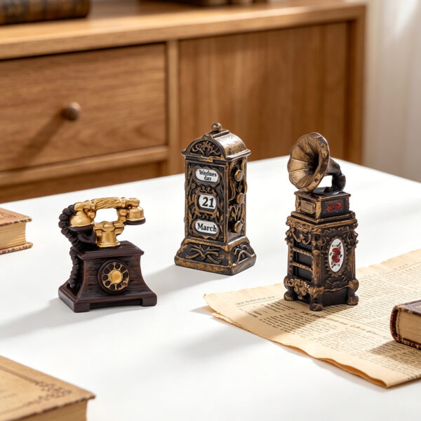 oly-7ac3cdcd3b6c6b9ad536b56dbfa6c22a Wholesale Miniature Retro Telephone and Camera Resin Craft Decoration for Dollhouse or Desktop Home Decor Accent
