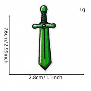 Green series cloth sticker 4#