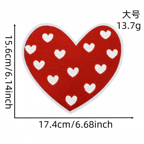 oly-7aca7ff7ccb05b5ad2ed20a756b5afbc Wholesale Polyester Thread Embroidered Large Love Patch Decorative Accent Resale