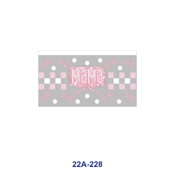 oly-7ad3b7a897f3470c0eae811f6fb875fa Wholesale 5pcs Winter Fairy Mushroom House Crown Crescent Moon Bow Checkerboard Mama Text Mixed Print 16oz Cup UV DTF Wraps