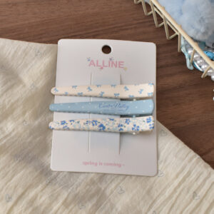 8# Blue Long Duckbill Clip - 3pcs