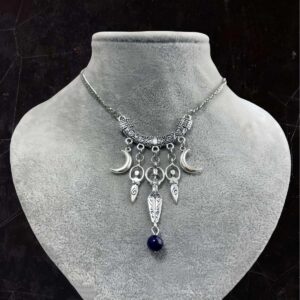 Wholesale Fashion Moon Pendant Necklace Zinc Alloy Stainless Steel Jewelry Accessory for Resale