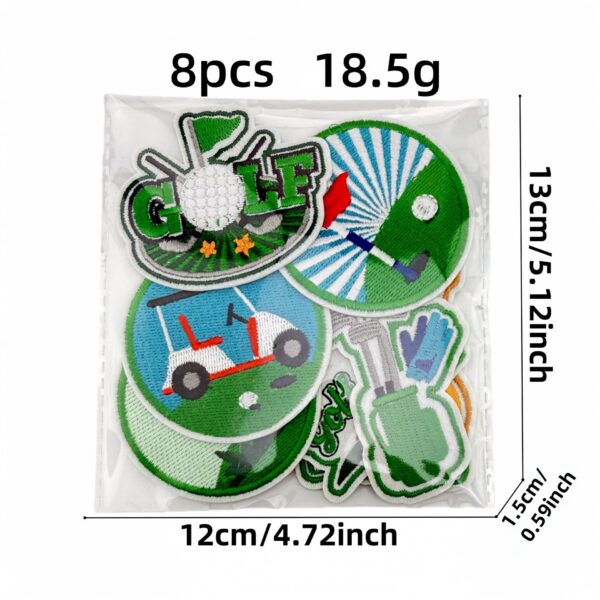 oly-7ade1d72600796cf5b8c80a28ab0f8bf Wholesale Polyester Thread Golf Embroidery Patch Cartoon Design Boutique Fashion Accessory