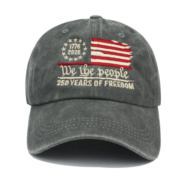 oly-7afb5a285af30b0afbf3956ab1110c77 Wholesale Embroidered Baseball Cap 250th Anniversary Design Stylish Outdoor Cap for Men Women