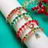 oly-7b01b579ecb792e414f6a8fd255fe70a Wholesale Fashion Alloy Christmas Bracelet Set with Santa and Tree Charms, Jewelry Gift for Women