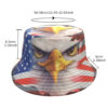 Wholesale Men's Eagle Flag Pattern Fisherman Hat Sun Protection Outdoor Casual
