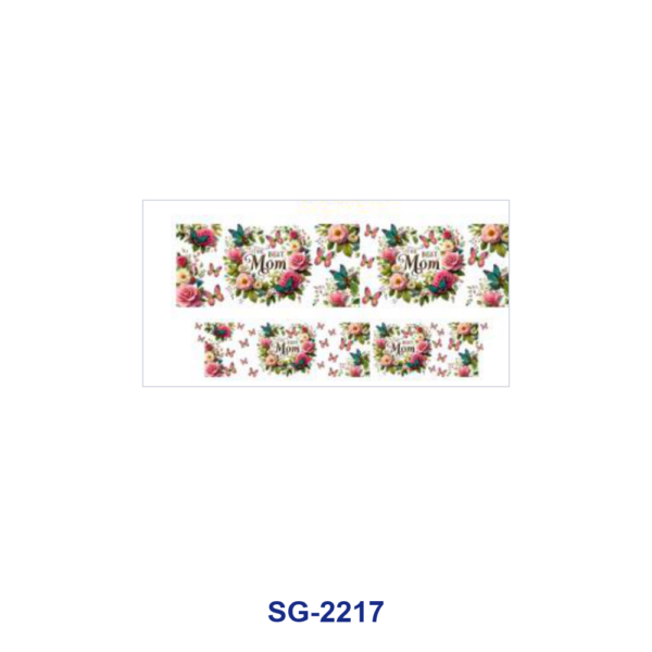 Wholesale 8pcs Mixed Mother's Day Mom Rose Butterfly Print 3oz Cup Stickers Wrap