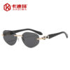 oly-7b20cbe258378bf2bac16ffd8f950a0c Wholesale Rimless Polygon Sunglasses for Women UV400 Black Gray Trendy Street Style Sunglasses for Resale