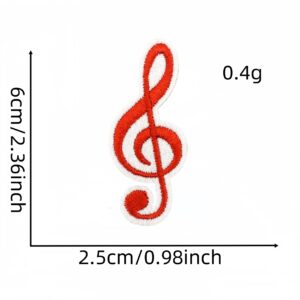 Musical note cloth sticker 17#