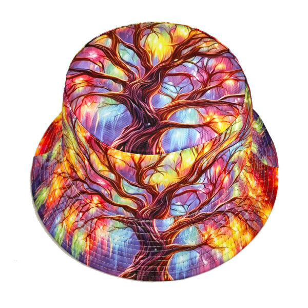oly-7b2bf9f868ccd230ba2b568aba41b9ce Wholesale Fashion Bucket Hat Colorful Tree Pattern Outdoor Sun Protection Unisex Fashion Accessory