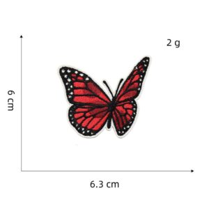 Red series cloth stickers 9#