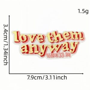 Cartoon english letter fabric patch 13#