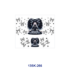 Wholesale 8pcs Gothic Girl Black Rose Mini Cup Keychain Sticker