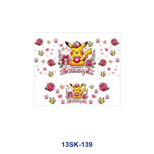 Wholesale 8pcs Valentine Love Design Mini Cup Keychain Sticker