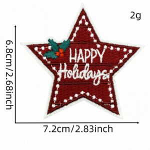 Christmas cloth stickers 35 #