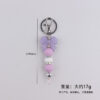 oly-7b788128f6c4141c2b1374b44f7718ba Wholesale Silicone Bow Beaded Bag Charm Keychain Fashion Accessory Gift for Party