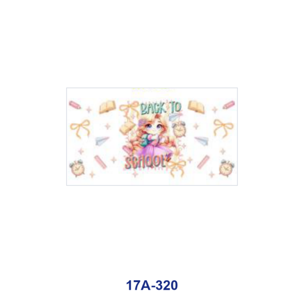 oly-7b865c5adb43a32aed2f4975fec34310 Wholesale 5pcs Back To School BOW Theme Cartoon Schoolgirl Character Book Pencil Alarm Clock Mixed Decor Prints 16oz Cup UV DTF Wraps OLY Exclusive