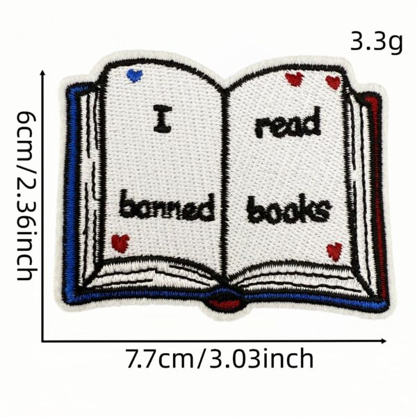 oly-7ba08633322c3280272eed8276442d9d Wholesale Iron On Embroidered Patch Book Reading Cartoon Design Decorative Accent for Adults