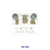 Wholesale 8pcs Cute Anthropomorphic Animal Fantasy Character Birthday Text Botanical Decor Mini Cup Keychain Sticker OLY Exclusive