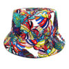 Wholesale Floral Double Sided Bucket Hat Sun Protection Casual Beach Hat