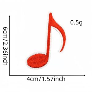 Musical note cloth sticker 23#