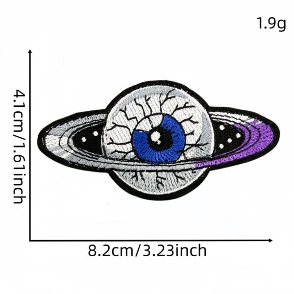 Wholesale Cartoon Devil Eye Embroidered Patches 18pcs Set Decorative Accent for Clothing Resale Gift