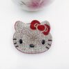 Wholesale Cute Rhinestone Cat Hair Clip Keychain Pink Anime Style Fashion Accessory for Wedding Gifts