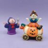 Wholesale Synthetic Resin Cat Figurine Pumpkin Pot Halloween Decorative Accent for Home