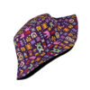 Wholesale Digital Print Bucket Hat Geometry Pattern Trendy Unisex Sun Hat