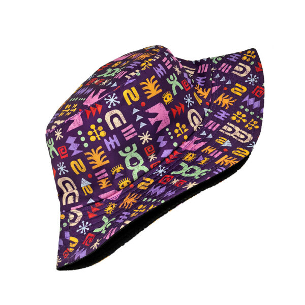 Wholesale Digital Print Bucket Hat Geometry Pattern Trendy Unisex Sun Hat