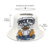 Wholesale Trendy Cartoon Duck Print Bucket Hat Fashion Accessory for Everyday Wear