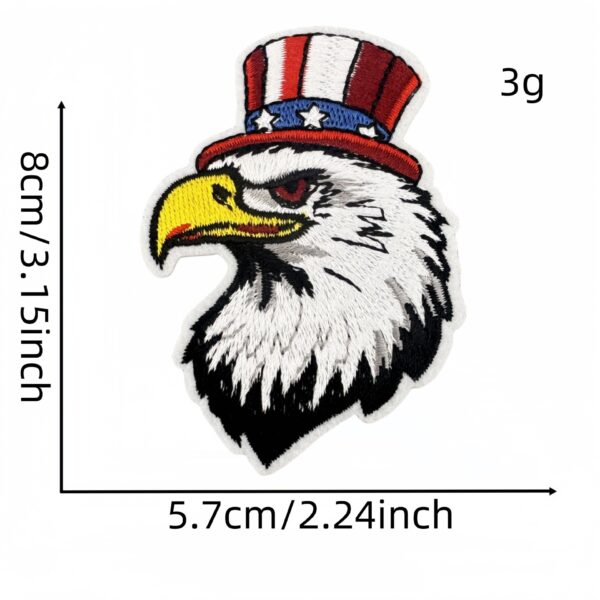 Wholesale Cartoon Eagle Star Embroidered Patch Colorful DIY Decorative Accessory for Resale