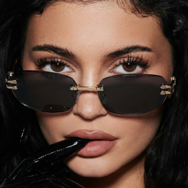 oly-7c1b2959a4dd1da684b17e12235666a3 Wholesale Modern Rimless Square Sunglasses Gold Frame UV400 for Travel and Street Photography Fashion Accessories