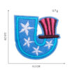 oly-7c254ffbe643333833fe0cc1827496b1 Wholesale Modern Letter Patch Embroidery Sticker Rayon Fabric Clothing Decorative Accessory