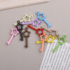 oly-7c2c19f89aaa28114d39becf2a1b257c Wholesale Five Pointed Star Pendant Keychain Charm DIY Phone Chain Car Key Accessory Gift