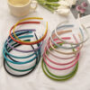 oly-7c37ebeec963b74ee1d0990dd38c48b3 Wholesale Retro Candy Color Satin Headband Chic Hair Accessory for Everyday Styling
