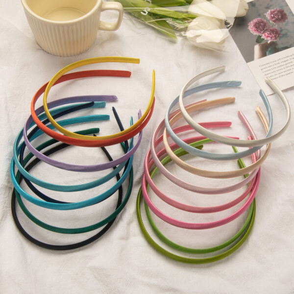 oly-7c37ebeec963b74ee1d0990dd38c48b3 Wholesale Retro Candy Color Satin Headband Chic Hair Accessory for Everyday Styling