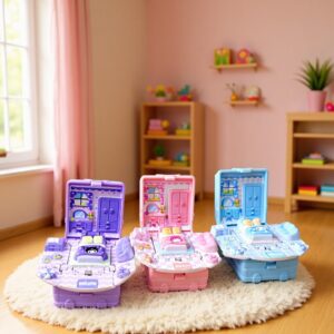 oly-7c421511cff9110279c83bb1d25059bc Wholesale Cute Pet Dollhouse Pop Up Keychain 3D Cartoon Design Bag Charm Trendy Gift