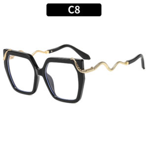 C8-black frame white film