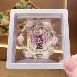 Pink unicorn milk cap floral bracelet (boxed)