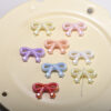 Wholesale Pink Macaron Bow Stars DIY Phone Charm Beads Plastic Resin Fashion Accessory for Resale