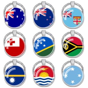 Wholesale Australian Flag Metal Keychain Keyring Car Key Accessory Gift