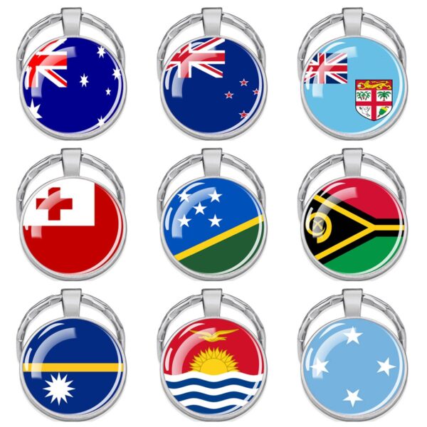Wholesale Australian Flag Metal Keychain Keyring Car Key Accessory Gift