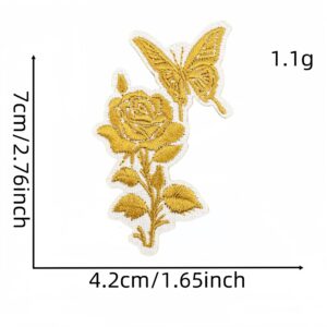 Plant and flower cloth stickers 4#