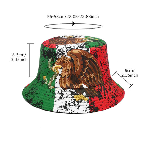 Wholesale Retro Double Sided Eagle Print Fisherman Hat Sun Hat Unisex Fashion Accessory